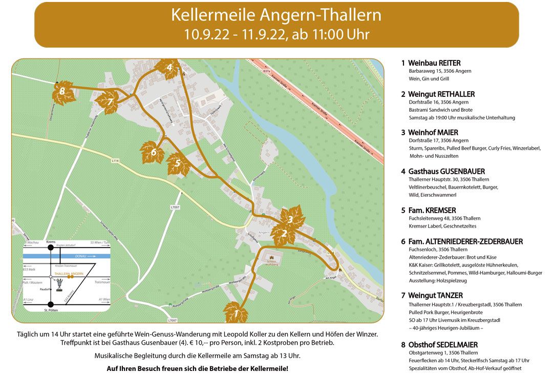 Karte von der Kellermeile